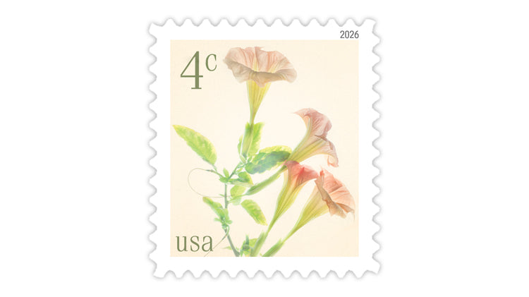 U.S. Flowers series to add 4¢ stamp picturing angel’s trumpets Jan. 9