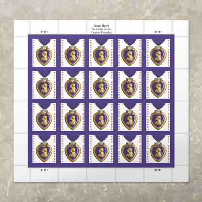 Forever Stamps 2019 Purple Heart Medal – Military Tribute, First-Class Postage