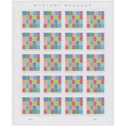 Forever Stamps 2021 Mystery Message – Fun Greeting Design, First-Class Postage