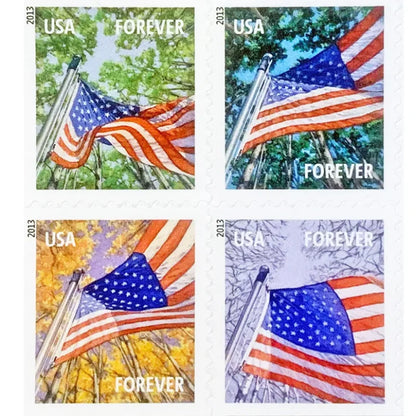 Forever Stamps 2013 A Flag for All Seasons – Patriotic Symbol & Seasonal Celebration, First-Class Postage