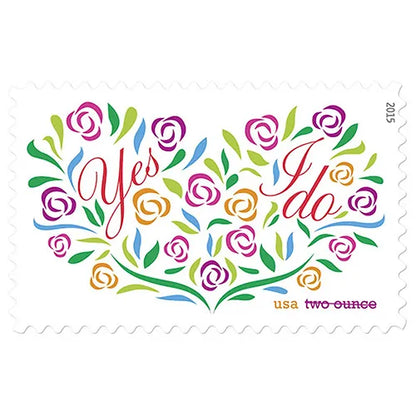 NOT Forever Stamp-Two-Ounce Stamps 2015 Yes, I Do – Wedding Invitation, First-Class Postage