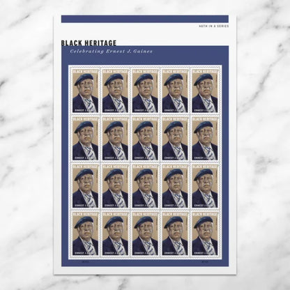 Forever Stamps 2023 Ernest J. Gaines – Black Heritage Series, Commemorative Issue, First-Class Postage
