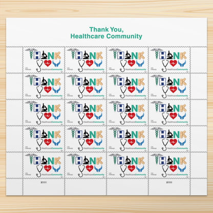 Forever Stamps 2024 Healthcare Community Thank You – Awareness & Appreciation, First-Class Postage
