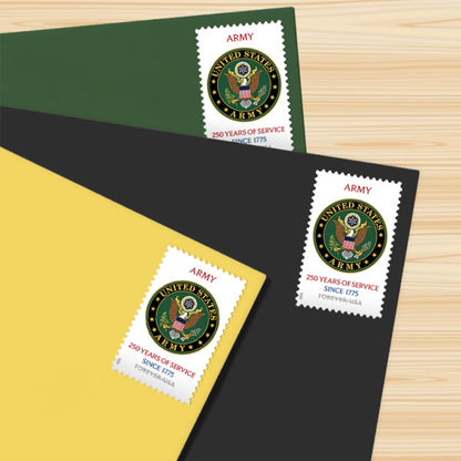 Forever Stamps 2025 Army – 250 Years of Service, Honor & Service, First-Class Postage
