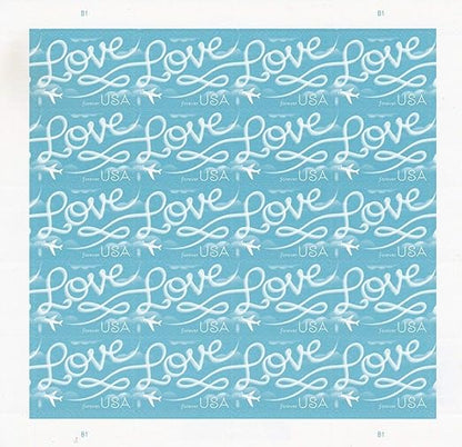 Forever Stamps 2017 Love Skywriting – Love Series, First-Class Postage