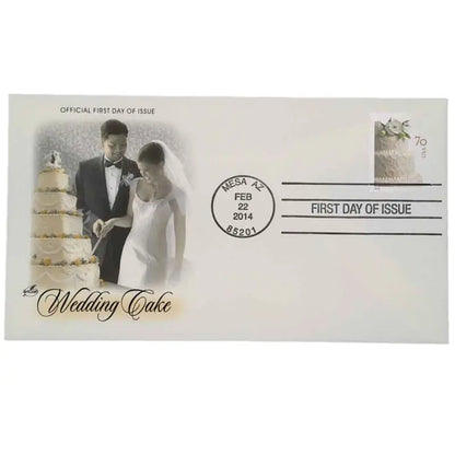 NOT Forever Stamp-First Class Stamps 2014 Wedding Cake – Wedding Invitation, 70¢ Postage