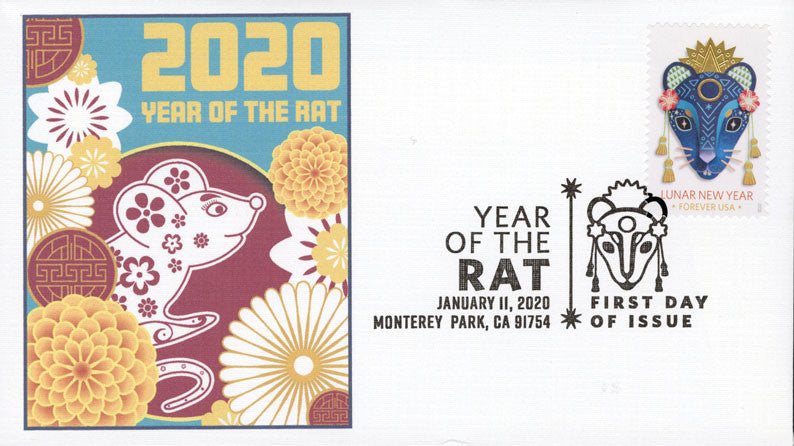Forever Stamps 2020 Lunar New Year – Year of the Rat, First-Class Postage