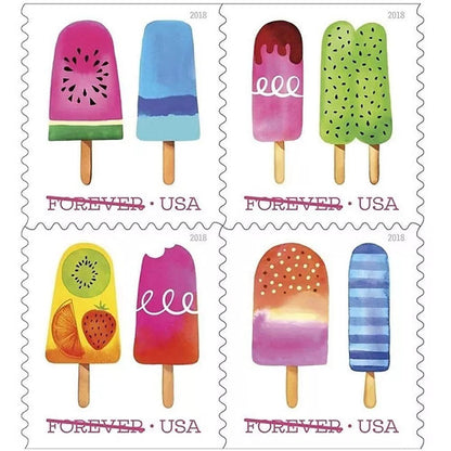 Forever Stamps 2018 Frozen Treats – Summer Fun, First-Class Postage