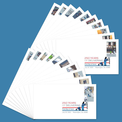 Forever Stamps 2025 250 Years of Delivering – USPS Anniversary Commemorative Issue, First-Class Postage