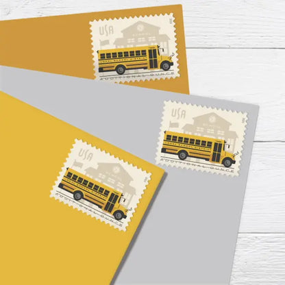 NOT Forever Stamp –Additional Ounce Stamps 2023 School Bus, First-Class Rate