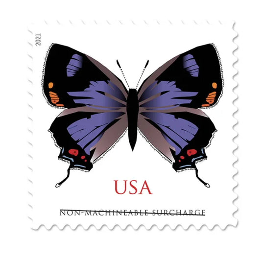 NOT Forever Stamp-$1.29 Stamps 2021 Colorado Hairstreak Butterfly – Non-Machinable Surcharge, First-Class Rate