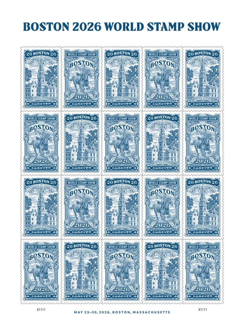 Forever Stamps 2025 Boston World Stamp Show – Philatelic Exhibition, First-Class Postage