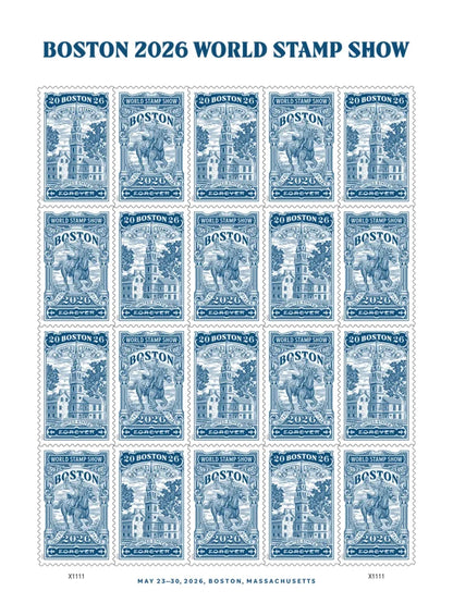 Forever Stamps 2025 Boston World Stamp Show – Philatelic Exhibition, First-Class Postage