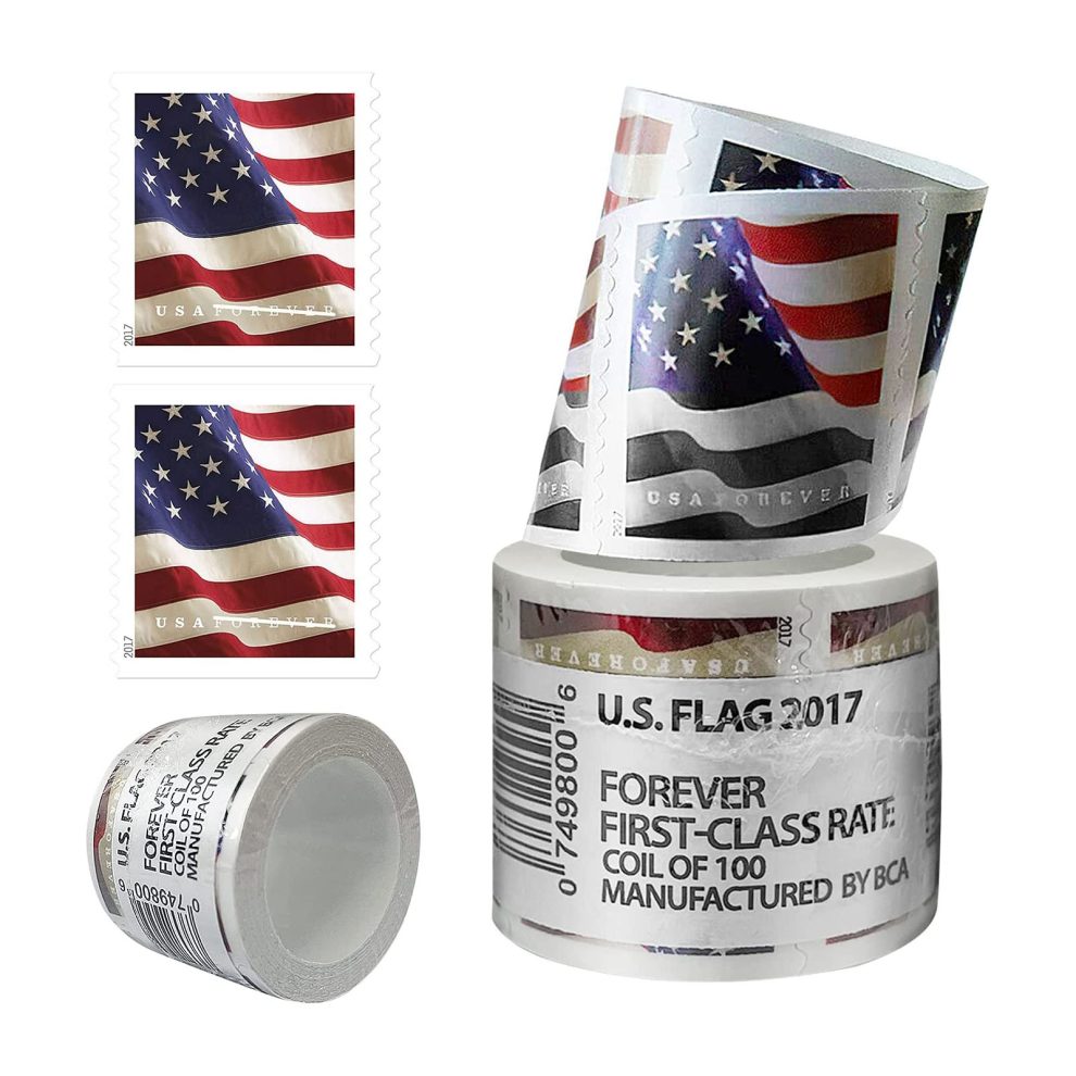 Limited Time Deal: $89.99 for 5 Rolls(500 Forever Stamps) – 2017/2023/2024/2025 Flag