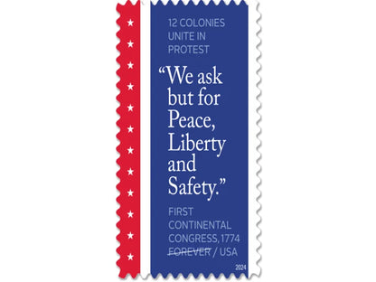 Forever Stamps 2024 First Continental Congress – Commemorative Issue, First-Class Postage