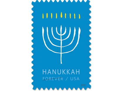 Forever Stamps 2024 Hanukkah – Holiday Celebration, First-Class Postage