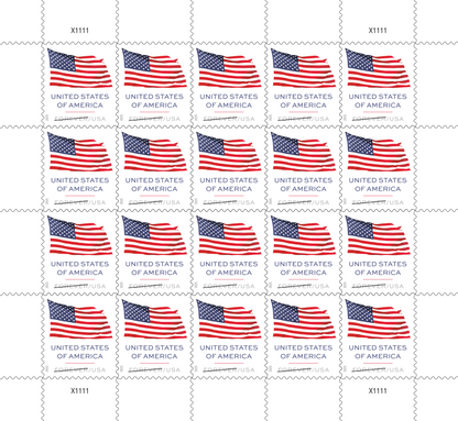 Forever Stamps 2025 U.S. Flag – Patriotic Symbol, First-Class Postage