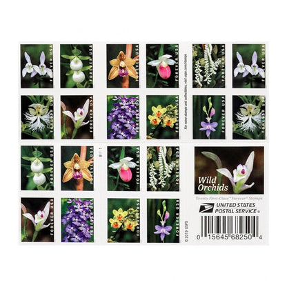 Forever Stamps 2020 Wild Orchids – Nature Series, First-Class Postage