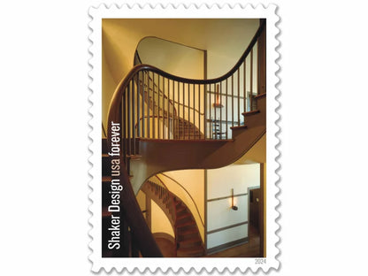 Forever Stamps 2024 Shaker Design – American Craft & Architecture, First-Class Postage