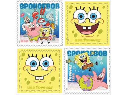 Forever Stamps 2025 SpongeBob SquarePants – Animated TV Series, First-Class Postage