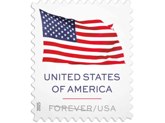 Forever Stamps 2025 U.S. Flag – Patriotic Symbol, First-Class Postage