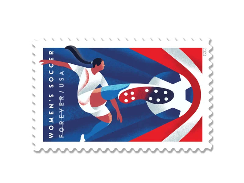 Forever Stamps 2023 Women’s Soccer – Celebrating Female Athletes, First-Class Postage